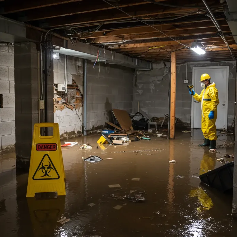 Flooded Basement Electrical Hazard in Prairie County, MT Property